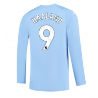 Manchester City Erling Haaland #9 Replica Home Shirt 2023-24 Long Sleeve